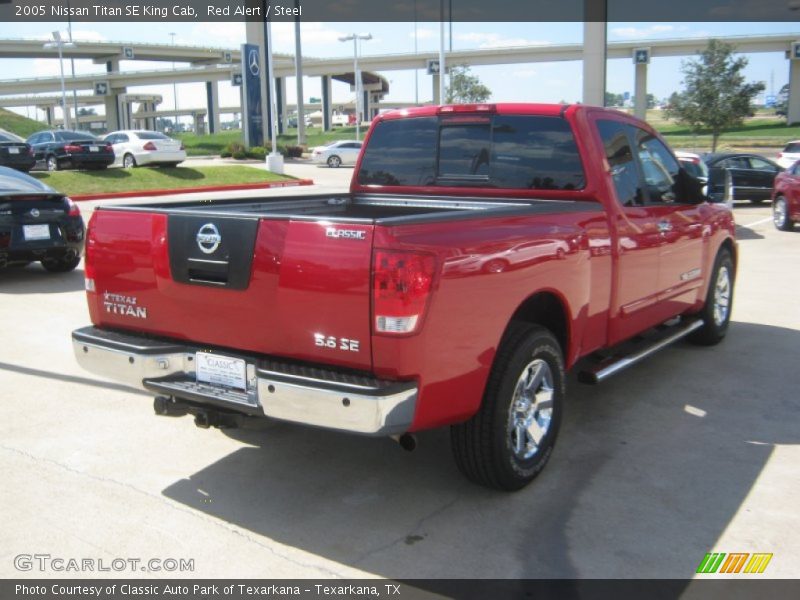 Red Alert / Steel 2005 Nissan Titan SE King Cab