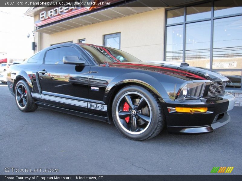 Black / Black Leather 2007 Ford Mustang Shelby GT Coupe