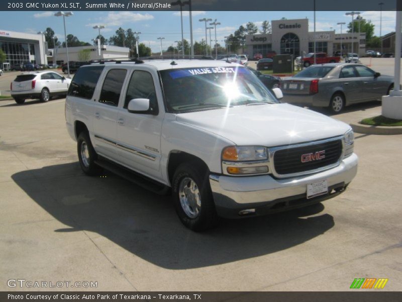 Summit White / Neutral/Shale 2003 GMC Yukon XL SLT