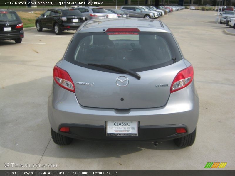 Liquid Silver Metallic / Black 2012 Mazda MAZDA2 Sport