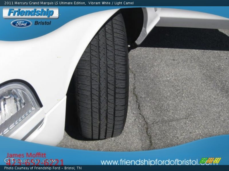 Vibrant White / Light Camel 2011 Mercury Grand Marquis LS Ultimate Edition