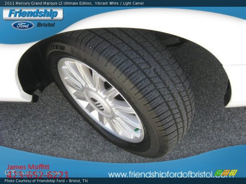 Vibrant White / Light Camel 2011 Mercury Grand Marquis LS Ultimate Edition