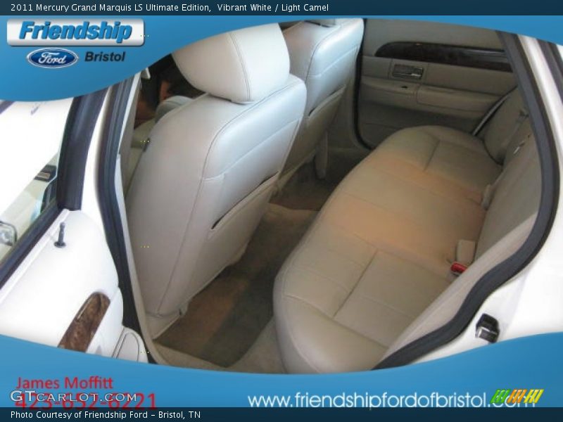 Vibrant White / Light Camel 2011 Mercury Grand Marquis LS Ultimate Edition