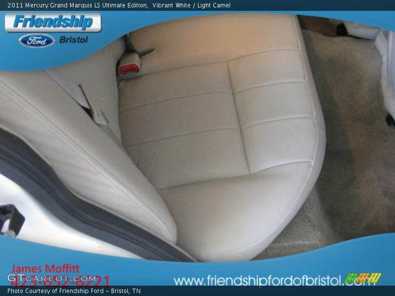 Vibrant White / Light Camel 2011 Mercury Grand Marquis LS Ultimate Edition
