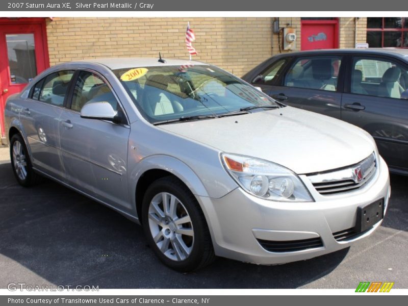Silver Pearl Metallic / Gray 2007 Saturn Aura XE