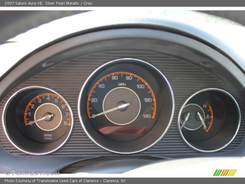 Silver Pearl Metallic / Gray 2007 Saturn Aura XE