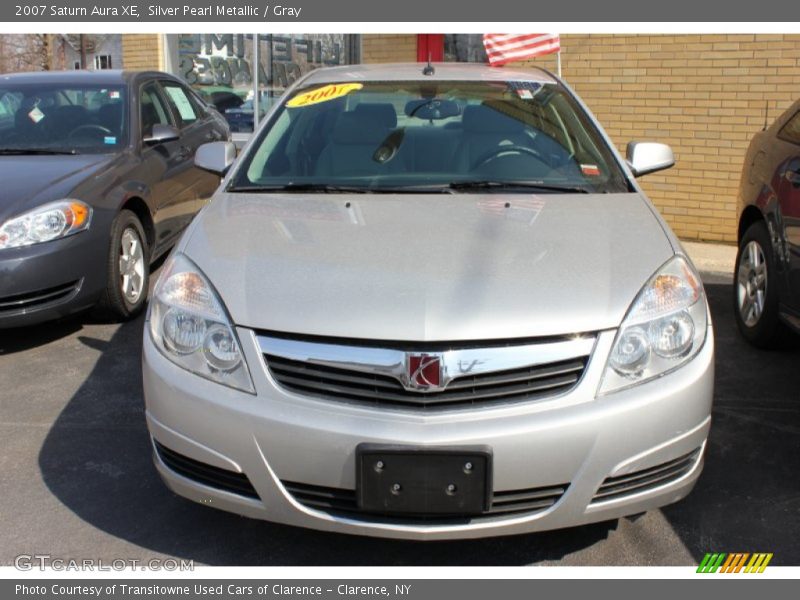 Silver Pearl Metallic / Gray 2007 Saturn Aura XE