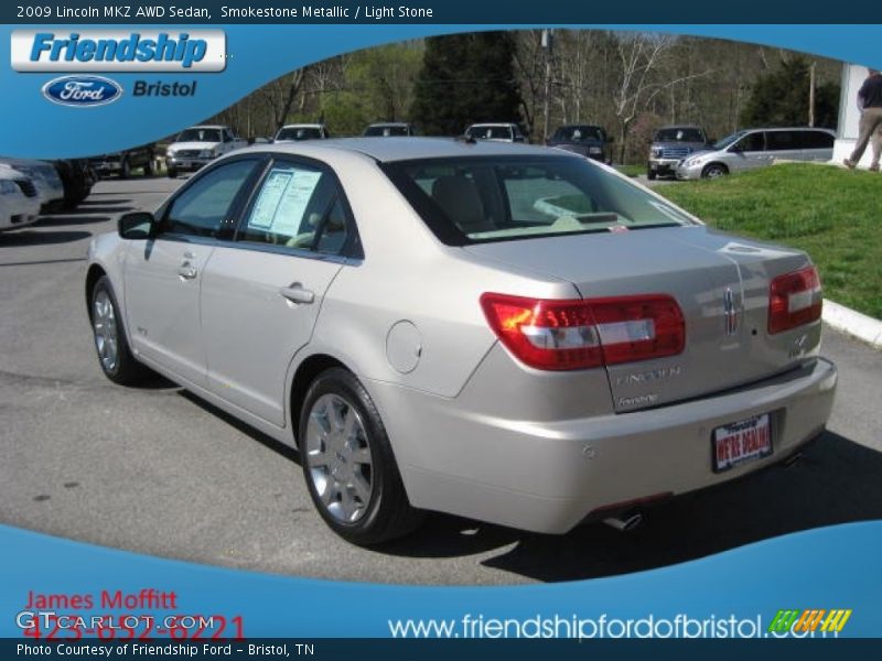 Smokestone Metallic / Light Stone 2009 Lincoln MKZ AWD Sedan