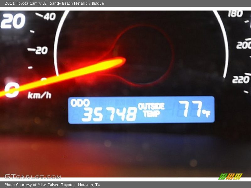 Sandy Beach Metallic / Bisque 2011 Toyota Camry LE