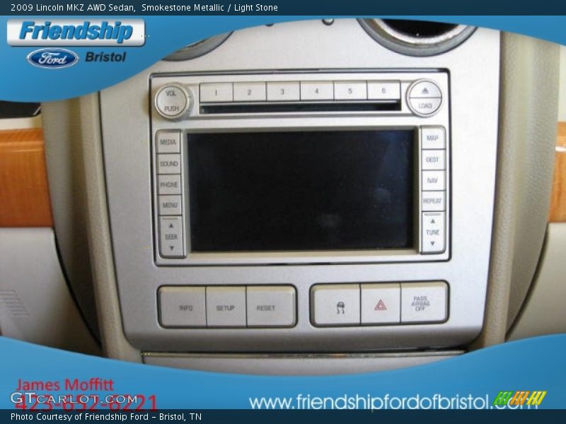 Smokestone Metallic / Light Stone 2009 Lincoln MKZ AWD Sedan