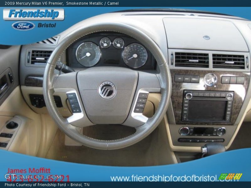 Smokestone Metallic / Camel 2009 Mercury Milan V6 Premier