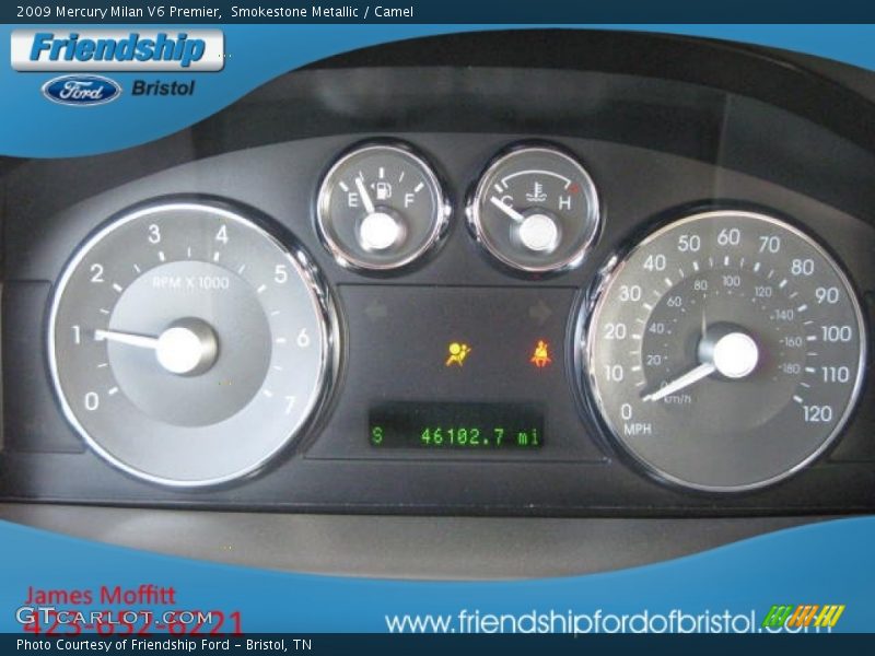 Smokestone Metallic / Camel 2009 Mercury Milan V6 Premier