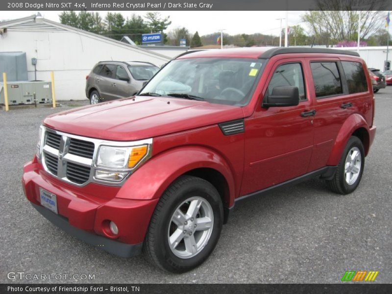 Inferno Red Crystal Pearl / Dark Slate Gray 2008 Dodge Nitro SXT 4x4