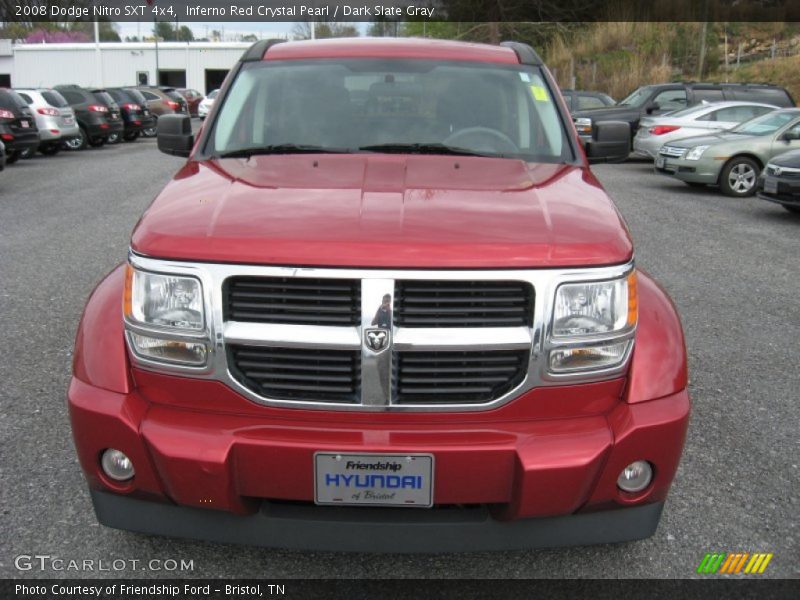 Inferno Red Crystal Pearl / Dark Slate Gray 2008 Dodge Nitro SXT 4x4