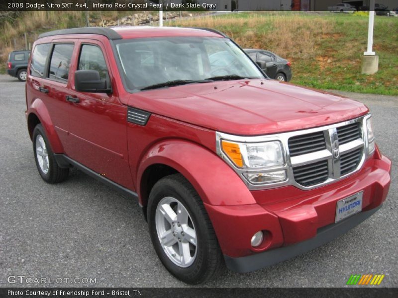 Inferno Red Crystal Pearl / Dark Slate Gray 2008 Dodge Nitro SXT 4x4