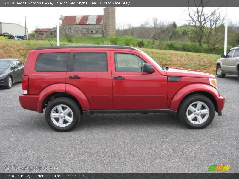 Inferno Red Crystal Pearl / Dark Slate Gray 2008 Dodge Nitro SXT 4x4