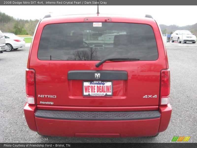 Inferno Red Crystal Pearl / Dark Slate Gray 2008 Dodge Nitro SXT 4x4