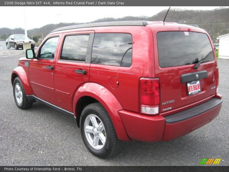 Inferno Red Crystal Pearl / Dark Slate Gray 2008 Dodge Nitro SXT 4x4