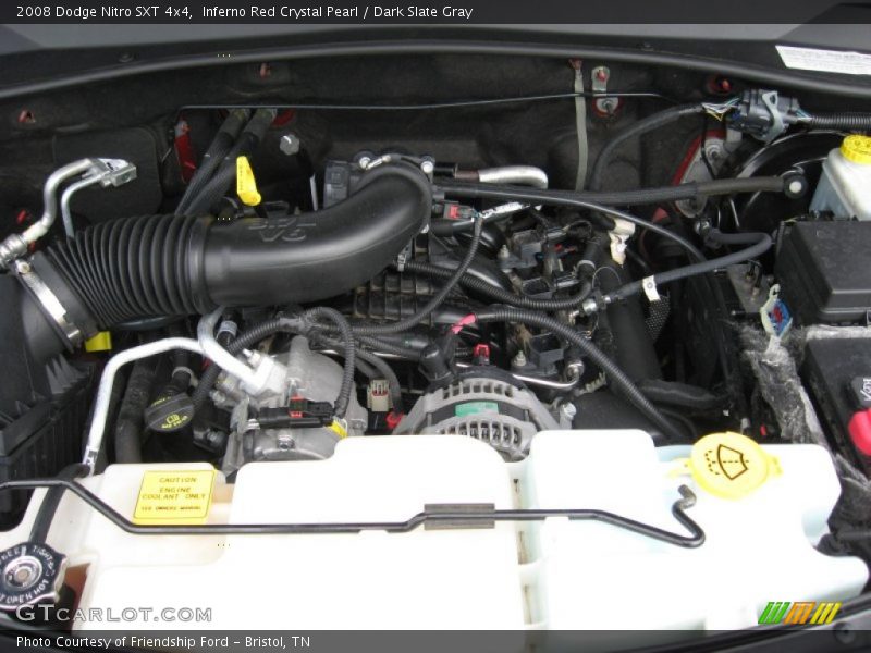 Inferno Red Crystal Pearl / Dark Slate Gray 2008 Dodge Nitro SXT 4x4