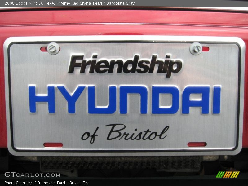 Inferno Red Crystal Pearl / Dark Slate Gray 2008 Dodge Nitro SXT 4x4