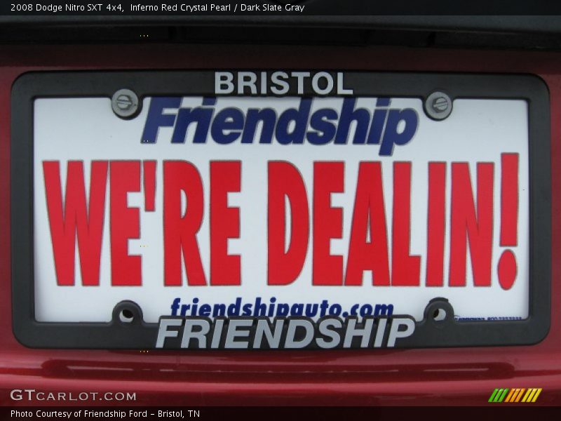 Inferno Red Crystal Pearl / Dark Slate Gray 2008 Dodge Nitro SXT 4x4