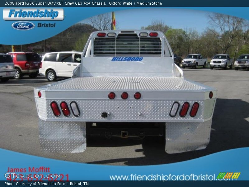 Oxford White / Medium Stone 2008 Ford F350 Super Duty XLT Crew Cab 4x4 Chassis