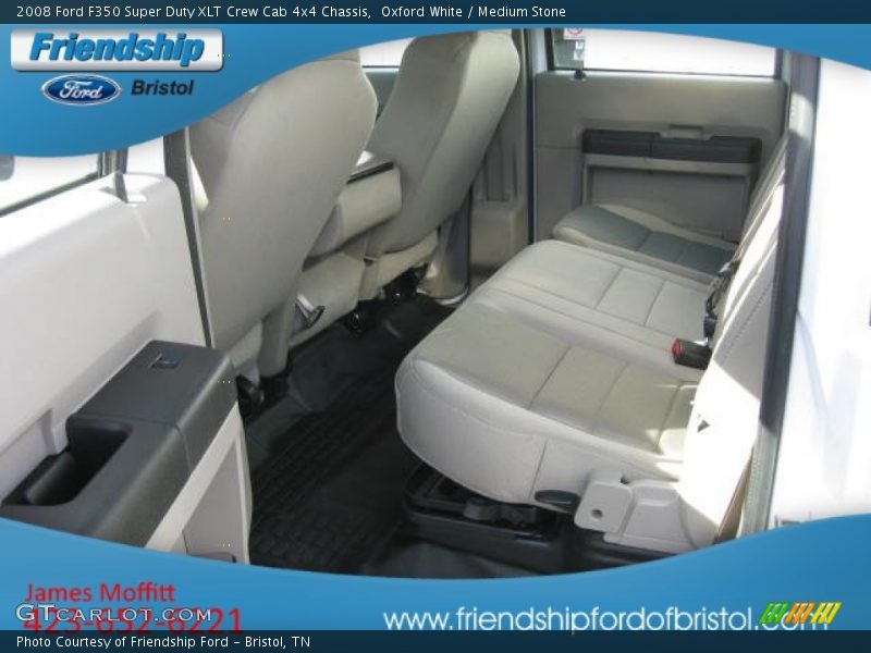 Oxford White / Medium Stone 2008 Ford F350 Super Duty XLT Crew Cab 4x4 Chassis