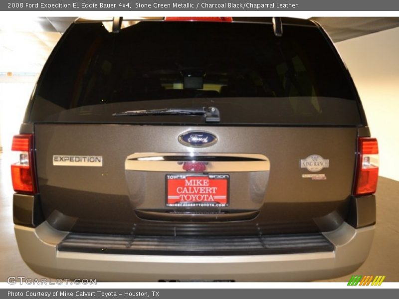 Stone Green Metallic / Charcoal Black/Chaparral Leather 2008 Ford Expedition EL Eddie Bauer 4x4
