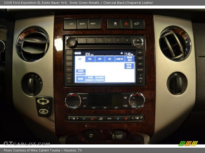Stone Green Metallic / Charcoal Black/Chaparral Leather 2008 Ford Expedition EL Eddie Bauer 4x4