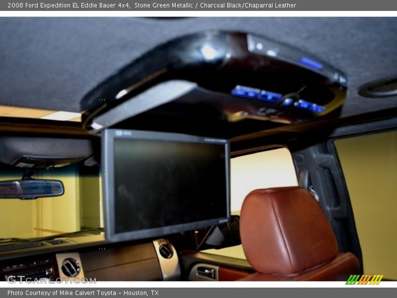 Stone Green Metallic / Charcoal Black/Chaparral Leather 2008 Ford Expedition EL Eddie Bauer 4x4