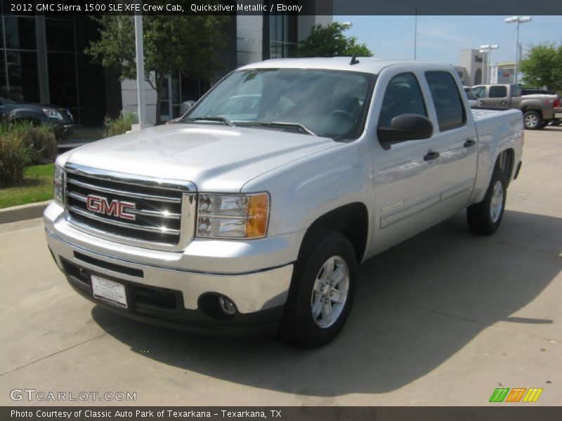 Quicksilver Metallic / Ebony 2012 GMC Sierra 1500 SLE XFE Crew Cab