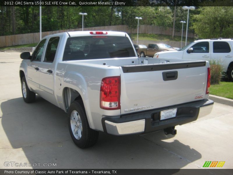 Quicksilver Metallic / Ebony 2012 GMC Sierra 1500 SLE XFE Crew Cab