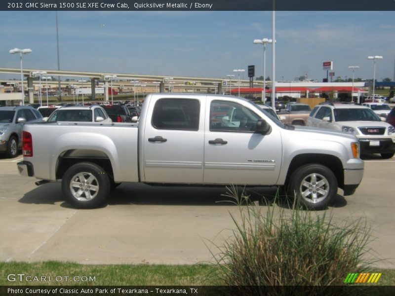 Quicksilver Metallic / Ebony 2012 GMC Sierra 1500 SLE XFE Crew Cab