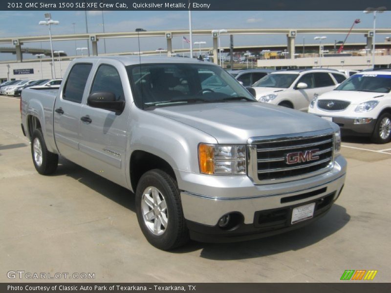 Quicksilver Metallic / Ebony 2012 GMC Sierra 1500 SLE XFE Crew Cab