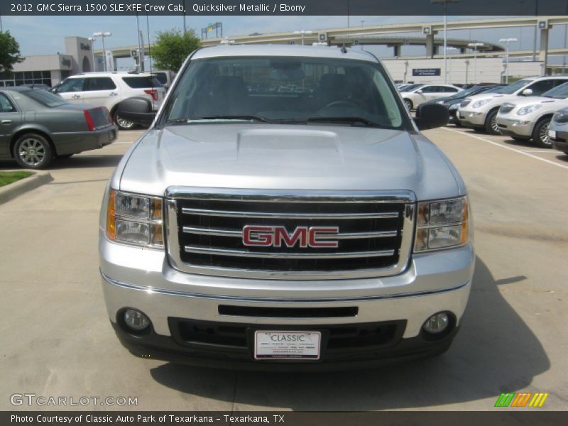 Quicksilver Metallic / Ebony 2012 GMC Sierra 1500 SLE XFE Crew Cab