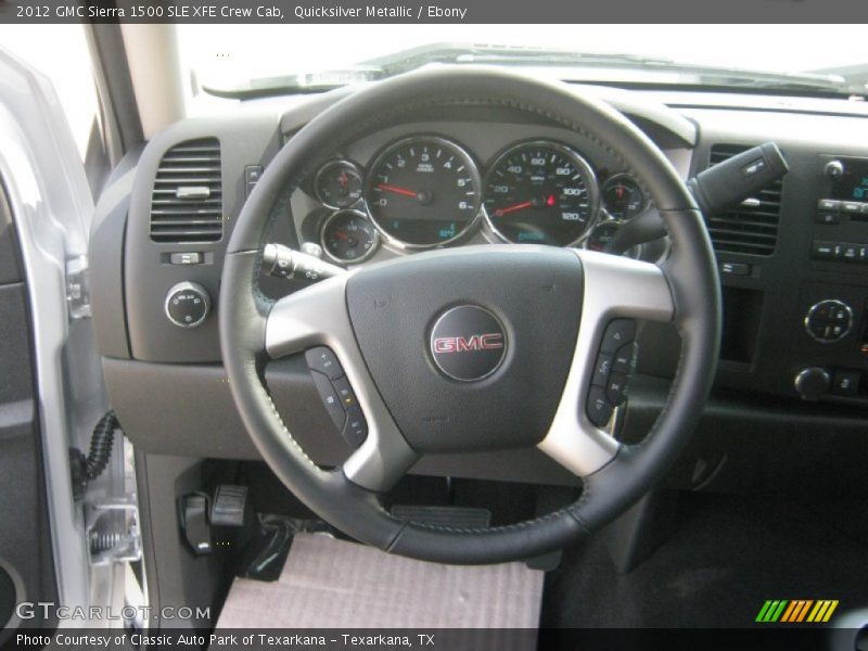 Quicksilver Metallic / Ebony 2012 GMC Sierra 1500 SLE XFE Crew Cab