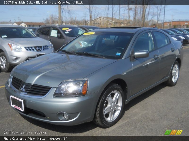 Satin Mesai Gray Pearl / Black 2007 Mitsubishi Galant ES