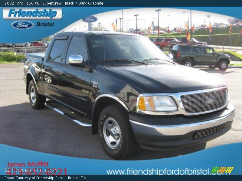 Black / Dark Graphite 2002 Ford F150 XLT SuperCrew