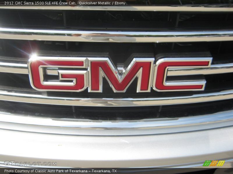 Quicksilver Metallic / Ebony 2012 GMC Sierra 1500 SLE XFE Crew Cab