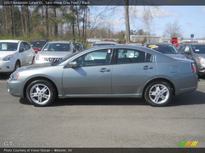 Satin Mesai Gray Pearl / Black 2007 Mitsubishi Galant ES