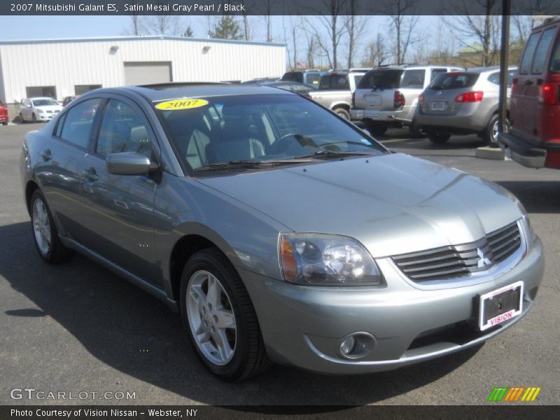 Satin Mesai Gray Pearl / Black 2007 Mitsubishi Galant ES