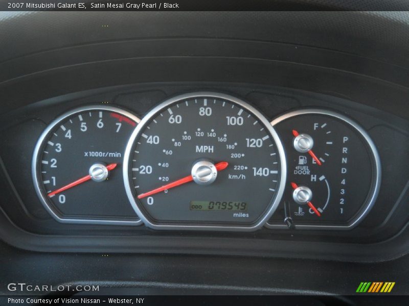 Satin Mesai Gray Pearl / Black 2007 Mitsubishi Galant ES