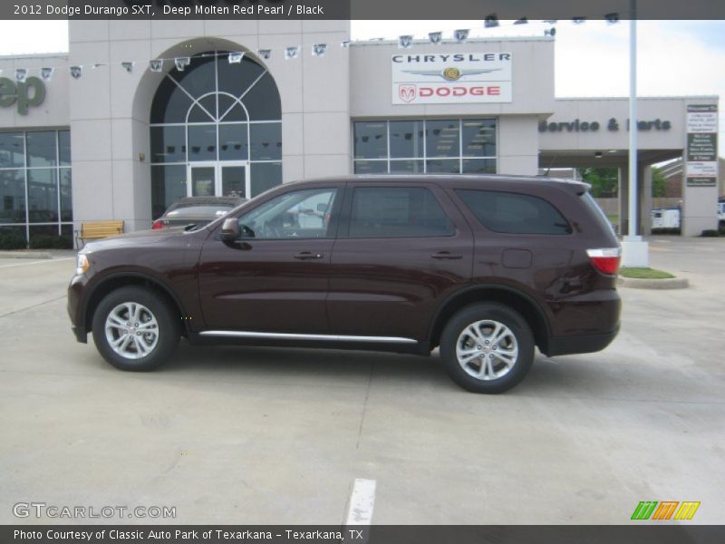 Deep Molten Red Pearl / Black 2012 Dodge Durango SXT