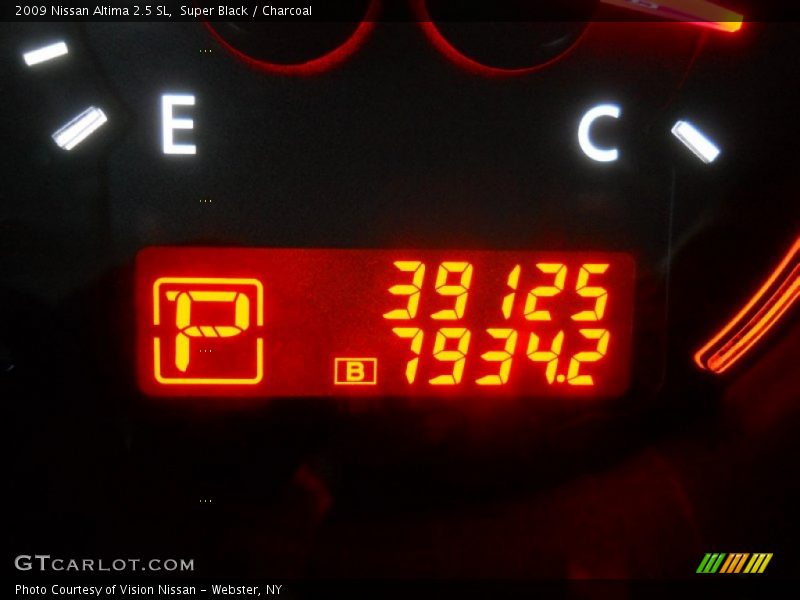 Super Black / Charcoal 2009 Nissan Altima 2.5 SL