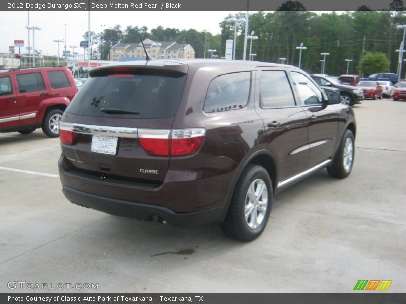 Deep Molten Red Pearl / Black 2012 Dodge Durango SXT