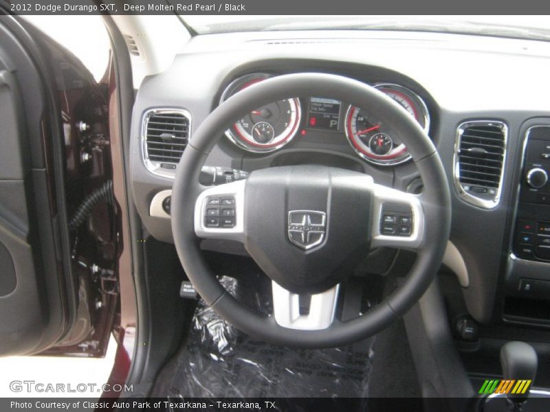 Deep Molten Red Pearl / Black 2012 Dodge Durango SXT