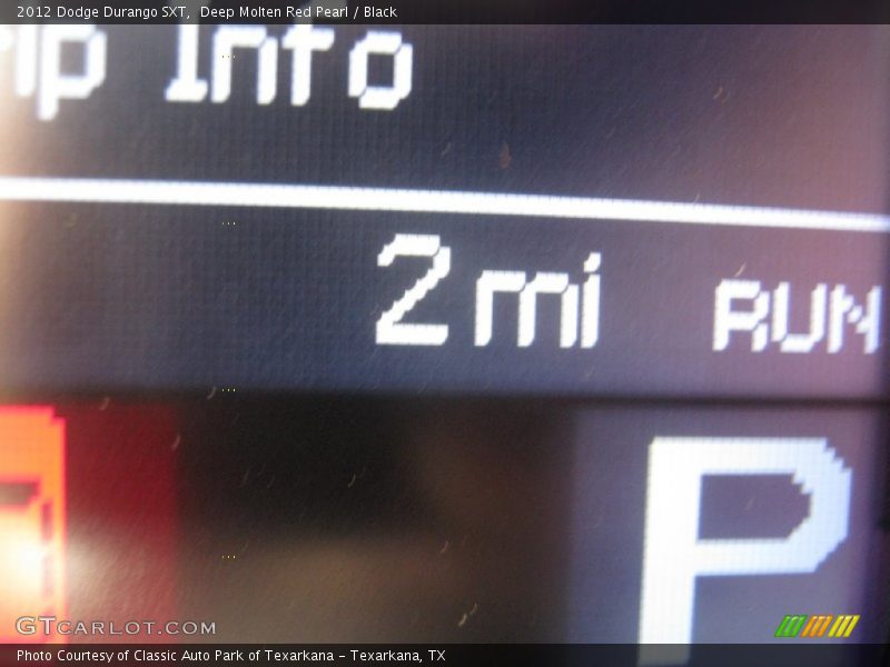 Deep Molten Red Pearl / Black 2012 Dodge Durango SXT
