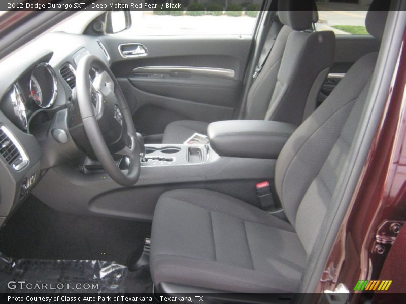 Deep Molten Red Pearl / Black 2012 Dodge Durango SXT