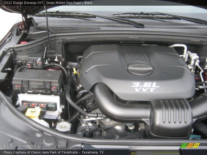 Deep Molten Red Pearl / Black 2012 Dodge Durango SXT