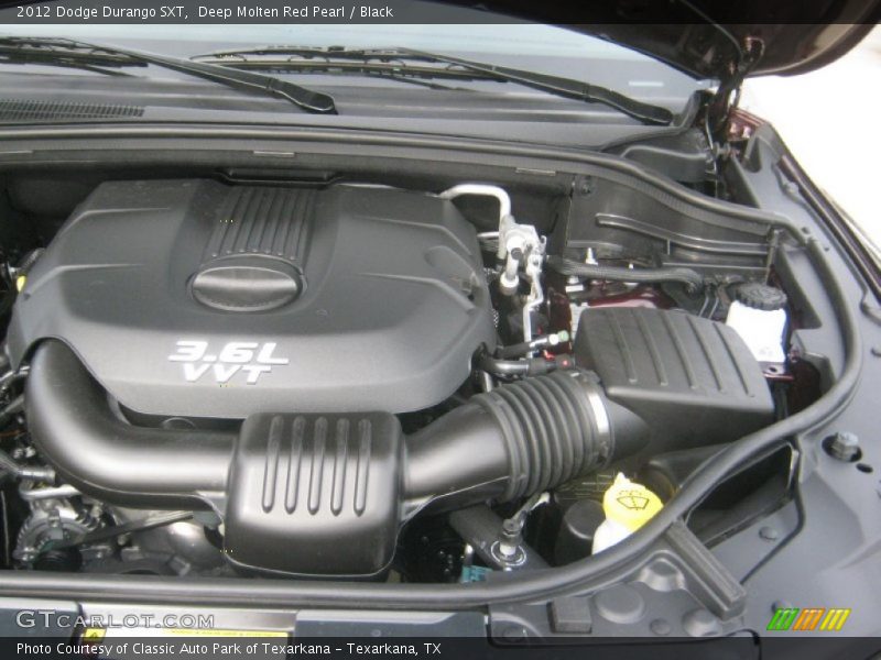 Deep Molten Red Pearl / Black 2012 Dodge Durango SXT